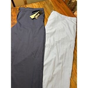 Greys Anatomy Barco Spectrum Scrub Pants Bundle Womens 3XL Indigo Light Blue 2pk
